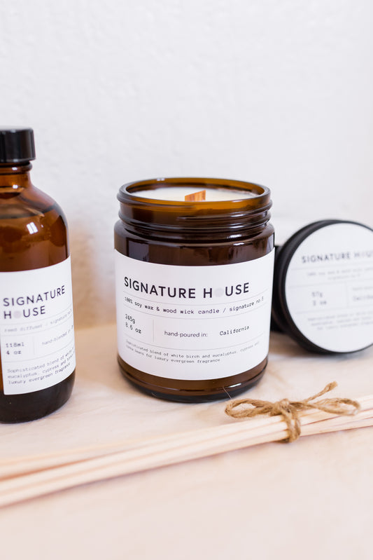 100% Soy Wax Wood Wick Candle 8.6 oz